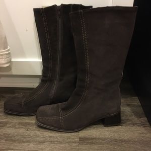 Suede Chocolate Boots